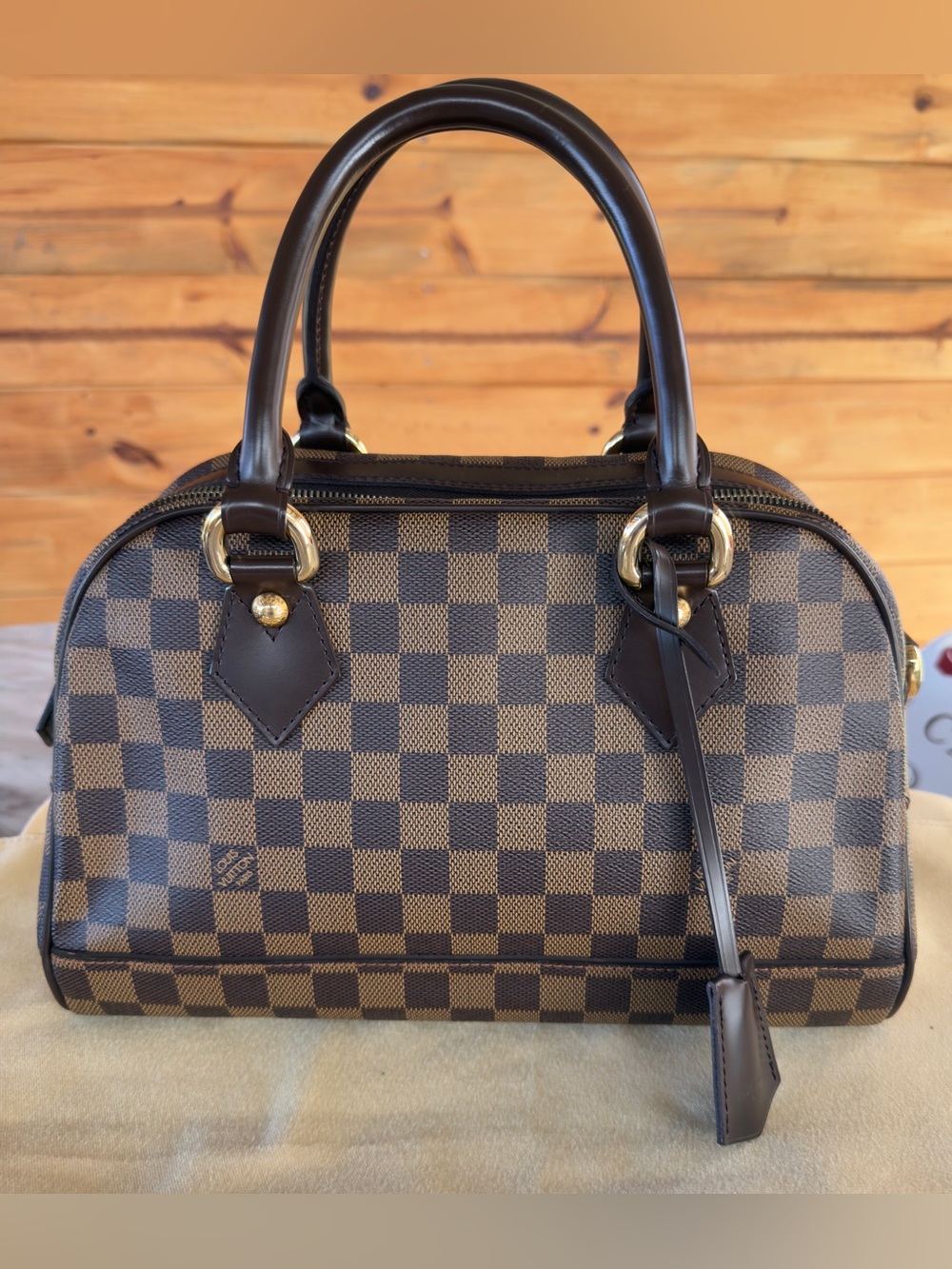 Louis Vuitton Damier Ebene Duomo Satchel Bag